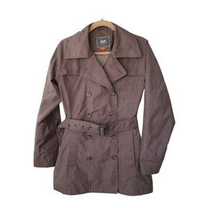 Wind River gray waterproof rain trench coat sz M